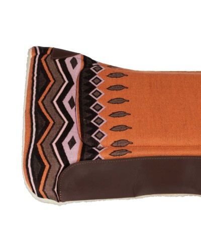 TAPIS WESTERN CHEVAL EQUITATION QUARTER HORSE BURIONI LAINE VIERGE