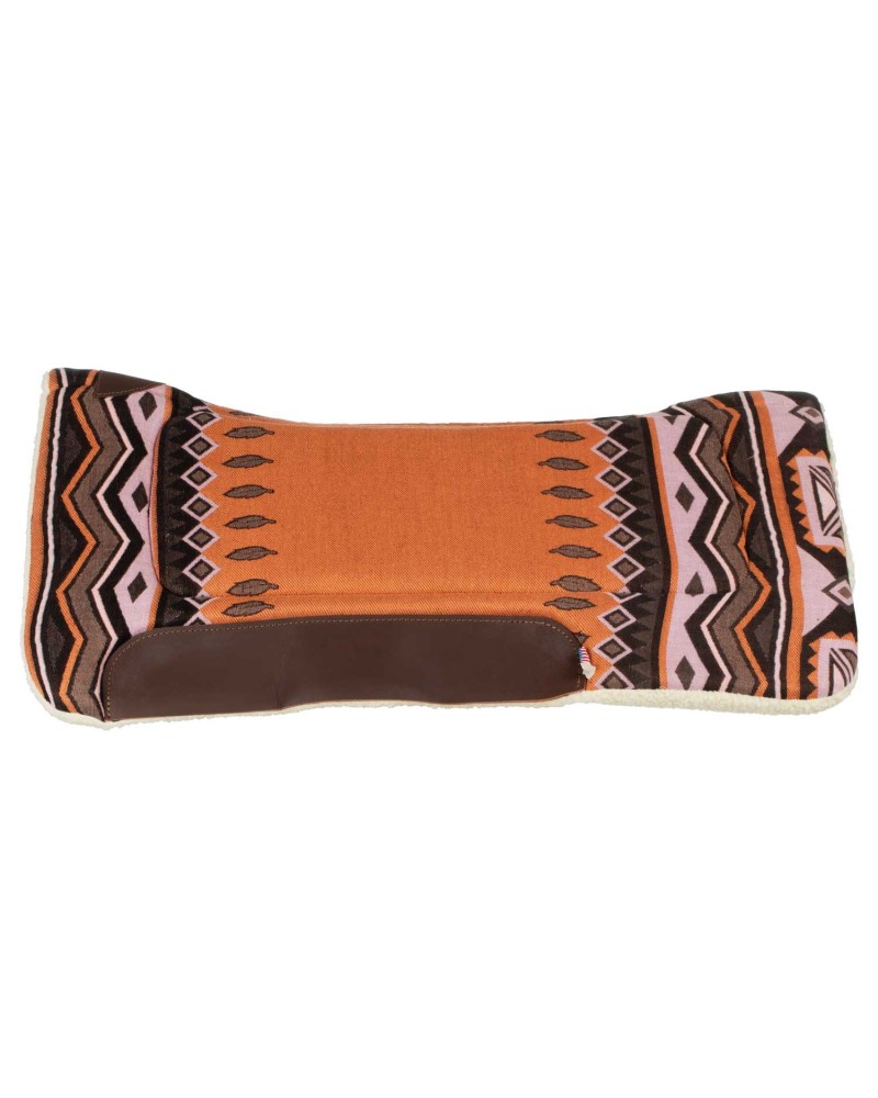 TAPIS WESTERN CHEVAL EQUITATION QUARTER HORSE BURIONI LAINE VIERGE