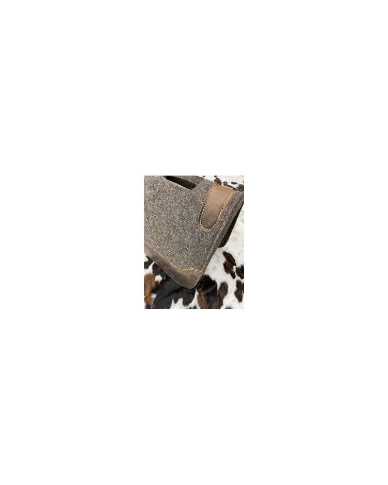 Tapis De Selle Showman Feutre Laine 100% Mohair - 32x31 Cm