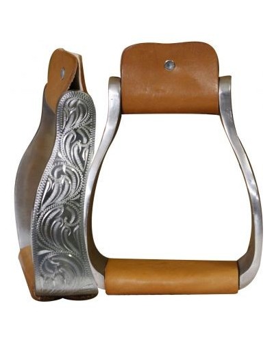 ETRIER WESTERN CHEVAL EQUITATION BOIS CUIR REWHIDE  GUETRE AMERICAINE