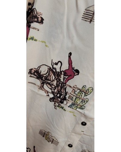 CHEMISE WESTERN AMERICAINE WRANGLER JACK DANIELS STARS AND STRIPES