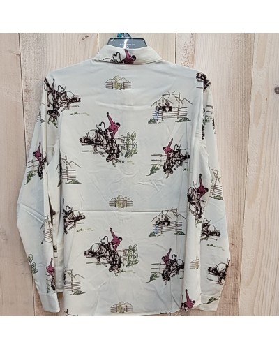 CHEMISE WESTERN AMERICAINE WRANGLER JACK DANIELS STARS AND STRIPES