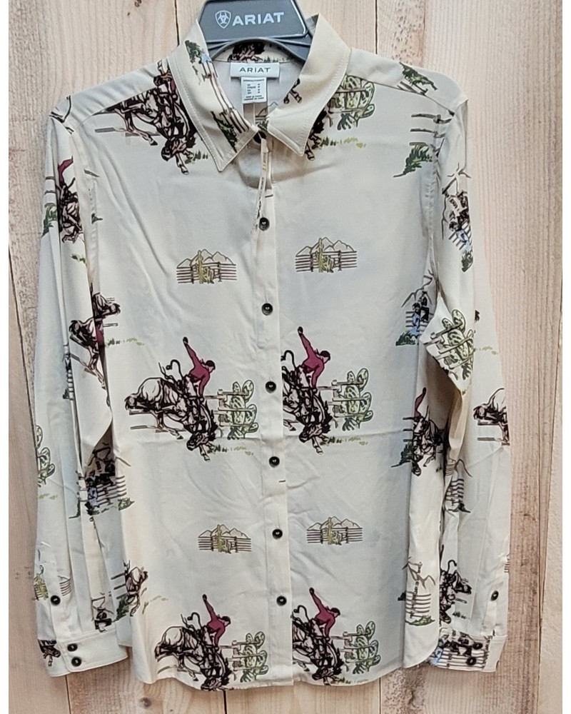 CHEMISE WESTERN AMERICAINE WRANGLER JACK DANIELS STARS AND STRIPES