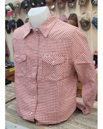 CHEMISE WESTERN AMERICAINE WRANGLER JACK DANIELS STARS AND STRIPES