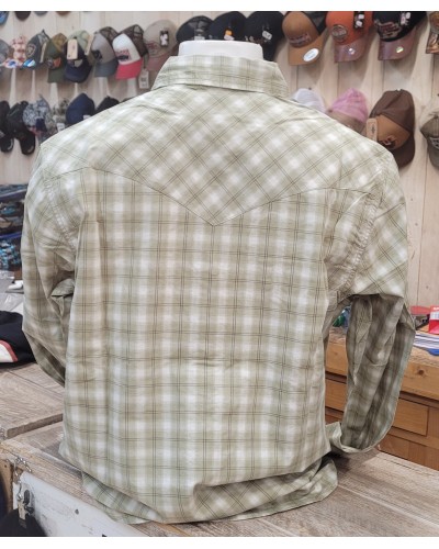 CHEMISE WESTERN AMERICAINE WRANGLER JACK DANIELS STARS AND STRIPES