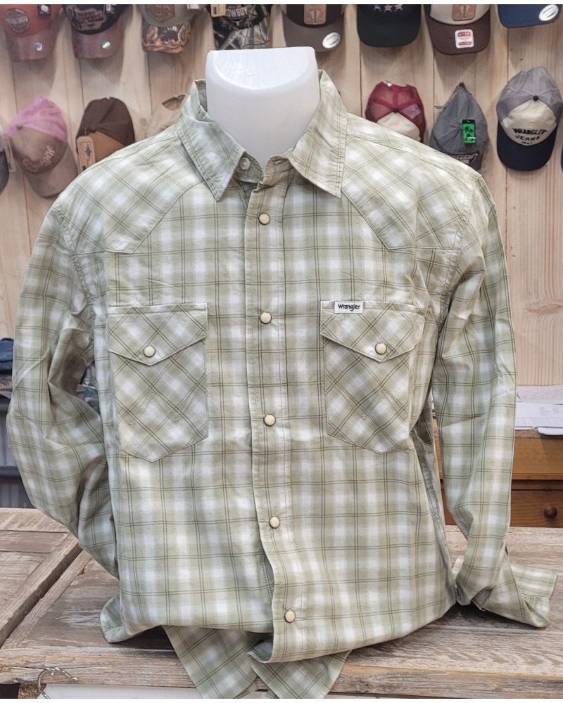 CHEMISE WESTERN AMERICAINE WRANGLER JACK DANIELS STARS AND STRIPES