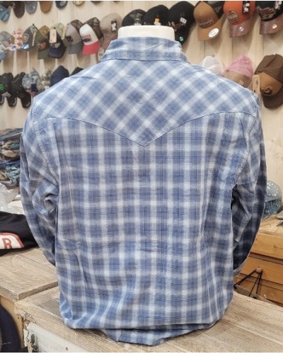 CHEMISE WESTERN AMERICAINE WRANGLER JACK DANIELS STARS AND STRIPES