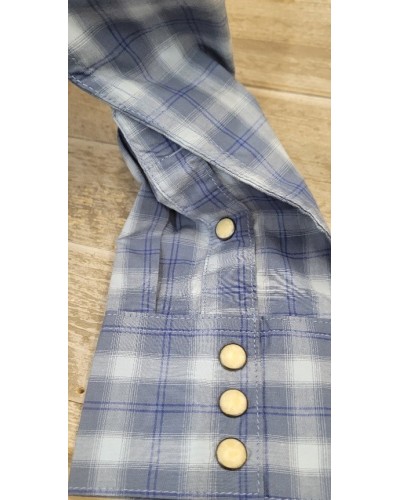 CHEMISE WESTERN AMERICAINE WRANGLER JACK DANIELS STARS AND STRIPES