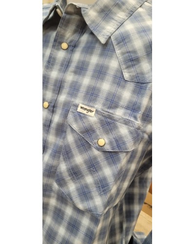 CHEMISE WESTERN AMERICAINE WRANGLER JACK DANIELS STARS AND STRIPES