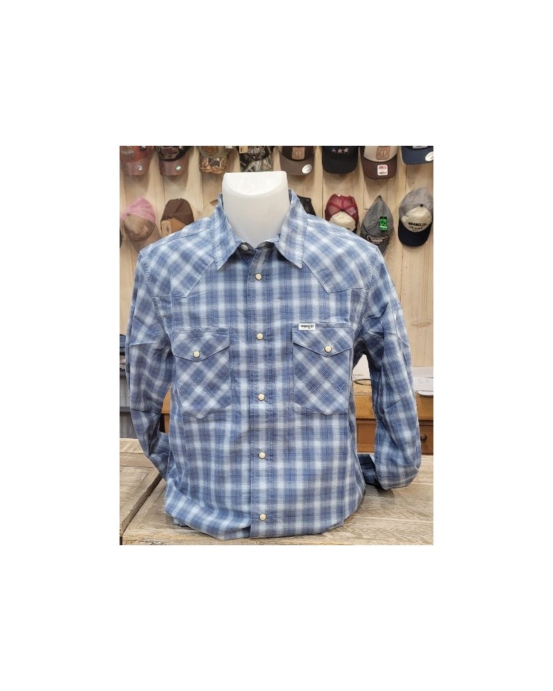 CHEMISE WESTERN AMERICAINE WRANGLER JACK DANIELS STARS AND STRIPES