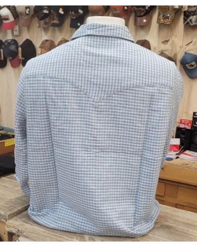 CHEMISE WESTERN AMERICAINE WRANGLER JACK DANIELS STARS AND STRIPES