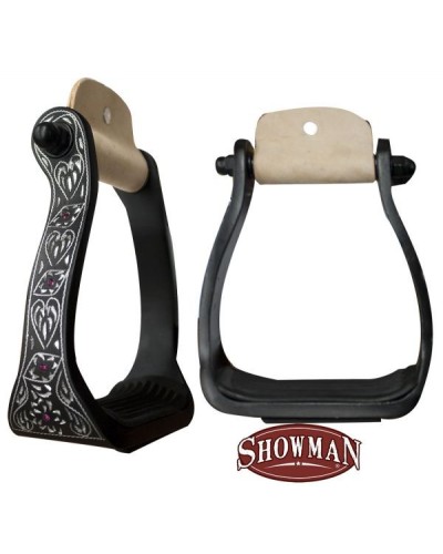 ETRIER WESTERN CHEVAL EQUITATION BOIS CUIR REWHIDE  GUETRE AMERICAINE
