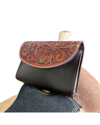 sacoche cuir bagagerie western selle américaine