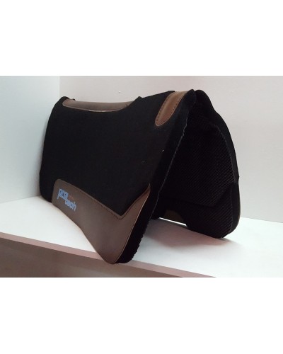 TAPIS WESTERN CHEVAL EQUITATION QUARTER HORSE BURIONI LAINE VIERGE