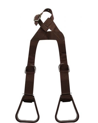 ETRIER WESTERN CHEVAL EQUITATION BOIS CUIR REWHIDE ALU SELLE AMERICAINE
