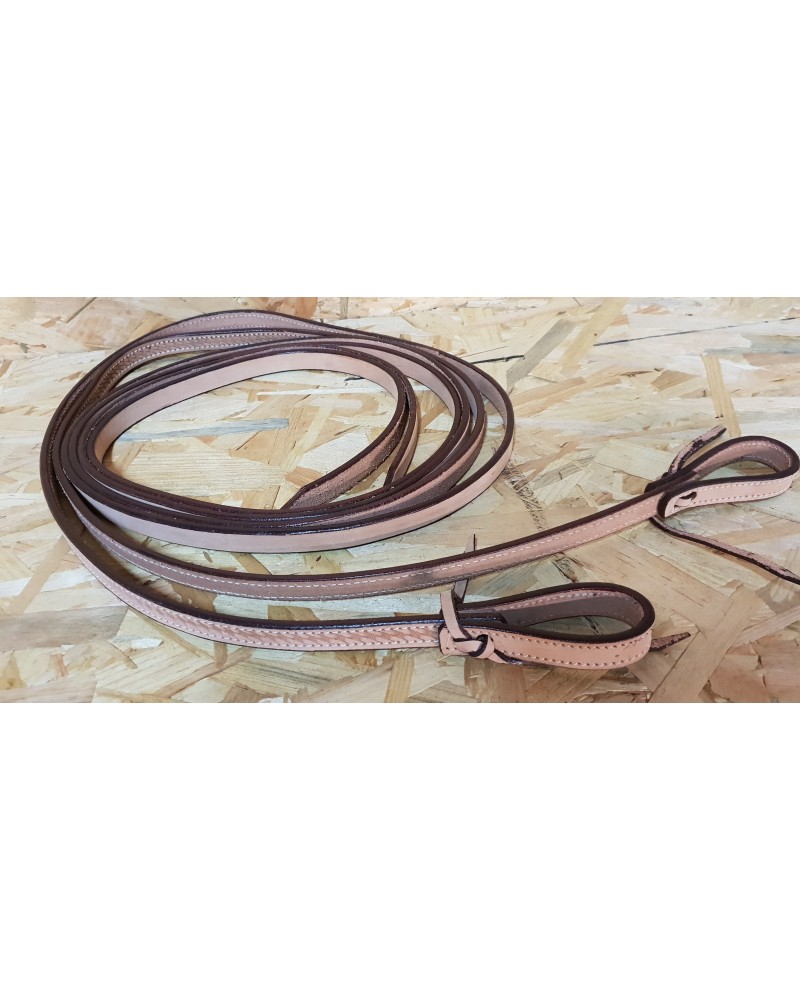 Rênes Western Biothane Split Reins - Bleu 16 Mm - Longueurs Disponibles - Collar & Leash