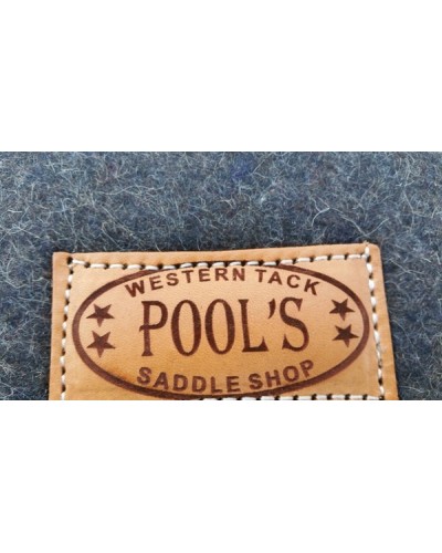 TAPIS WESTERN CHEVAL EQUITATION QUARTER HORSE BURIONI LAINE VIERGE POOLS