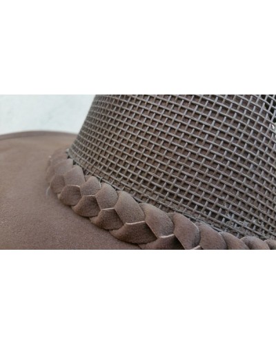 CHAPEAU GOLF MESH H'WEST BROWN