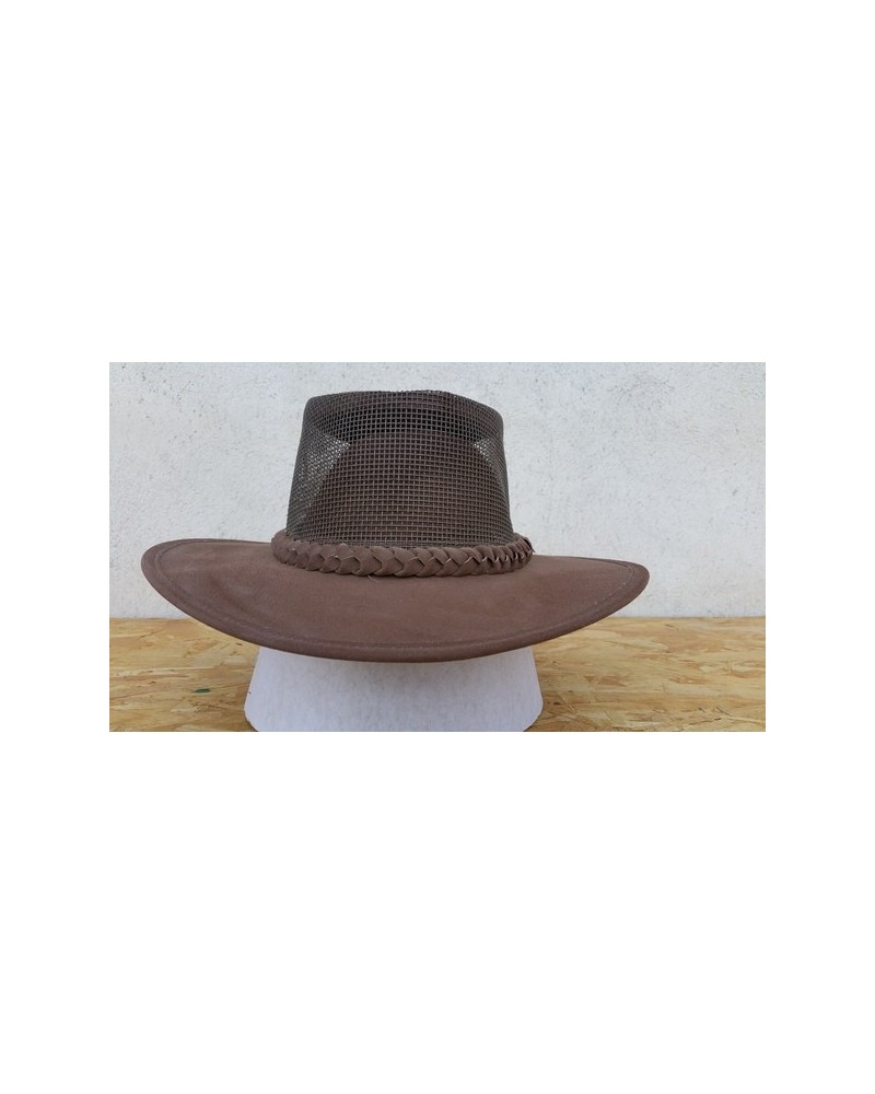 CHAPEAU GOLF MESH H'WEST BROWN