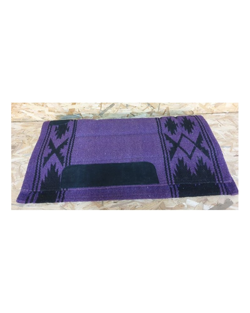 TAPIS WESTERN CHEVAL EQUITATION QUARTER HORSE BURIONI LAINE VIERGE