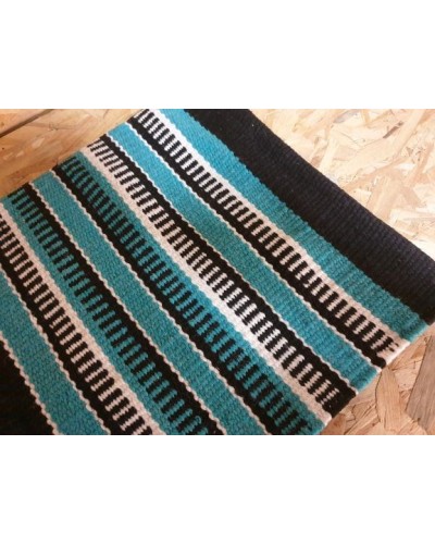 TAPIS WESTERN CHEVAL EQUITATION QUARTER HORSE BURIONI LAINE VIERGE