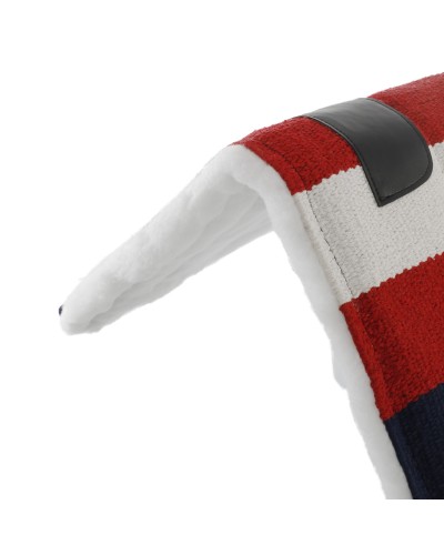 TAPIS WESTERN CHEVAL EQUITATION QUARTER HORSE BURIONI LAINE VIERGE